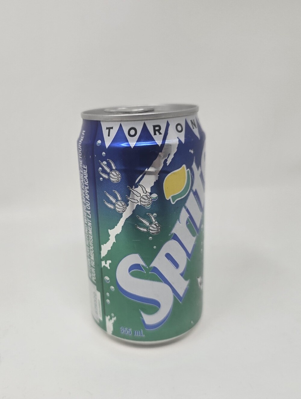 Vintage Sprite Pop Can 1994-1995 NBA Toronto Raptors Inaugural Season Basketball